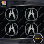 Compatible Acura Logo Circle Emblem Tuning JDM 4 MINI SIZE Decals Stickers Vinyl - Image 17