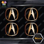 Compatible Acura Logo Circle Emblem Tuning JDM 4 MINI SIZE Decals Stickers Vinyl - Image 18