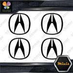 Compatible Acura Logo Circle Emblem Tuning JDM 4 MINI SIZE Decals Stickers Vinyl - Image 3