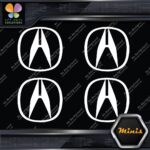 Compatible Acura Logo Circle Emblem Tuning JDM 4 MINI SIZE Decals Stickers Vinyl - Image 4