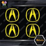 Compatible Acura Logo Circle Emblem Tuning JDM 4 MINI SIZE Decals Stickers Vinyl - Image 6