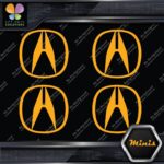 Compatible Acura Logo Circle Emblem Tuning JDM 4 MINI SIZE Decals Stickers Vinyl - Image 7