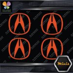 Compatible Acura Logo Circle Emblem Tuning JDM 4 MINI SIZE Decals Stickers Vinyl - Image 8