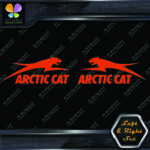 Compatible Arctic Cat Jumping Over Name Left & Right Set Vinyl Decals Stickers - Image 12