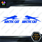 Compatible Arctic Cat Jumping Over Name Left & Right Set Vinyl Decals Stickers - Image 13