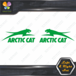 Compatible Arctic Cat Jumping Over Name Left & Right Set Vinyl Decals Stickers