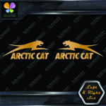 Compatible Arctic Cat Jumping Over Name Left & Right Set Vinyl Decals Stickers - Image 19