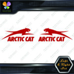 Compatible Arctic Cat Jumping Over Name Left & Right Set Vinyl Decals Stickers - Image 21
