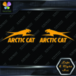 Compatible Arctic Cat Jumping Over Name Left & Right Set Vinyl Decals Stickers - Image 8