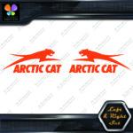 Compatible Arctic Cat Jumping Over Name Left & Right Set Vinyl Decals Stickers - Image 10