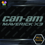 Compatible Can-Am Maverick X3 BRP Bombardier CanAm Can Am Vinyl Decals Stickers - Image 10