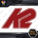 Compatible K2 Snowboards Skis Sports Equipment Outlined Decals Stickers Vinyl - Image 9