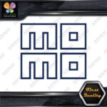 Compatible Momo Logo Square Hollow Racing Tuning JDM Logo Vinyl Decals Stickers - Image 12
