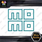 Compatible Momo Logo Square Hollow Racing Tuning JDM Logo Vinyl Decals Stickers - Image 13