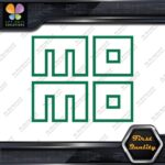Compatible Momo Logo Square Hollow Racing Tuning JDM Logo Vinyl Decals Stickers - Image 15