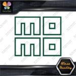Compatible Momo Logo Square Hollow Racing Tuning JDM Logo Vinyl Decals Stickers - Image 16