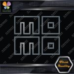 Compatible Momo Logo Square Hollow Racing Tuning JDM Logo Vinyl Decals Stickers - Image 18