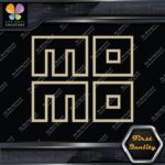 Compatible Momo Logo Square Hollow Racing Tuning JDM Logo Vinyl Decals Stickers - Image 23