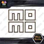 Compatible Momo Logo Square Hollow Racing Tuning JDM Logo Vinyl Decals Stickers - Image 24