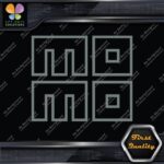 Compatible Momo Logo Square Hollow Racing Tuning JDM Logo Vinyl Decals Stickers - Image 5