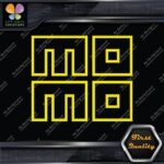 Compatible Momo Logo Square Hollow Racing Tuning JDM Logo Vinyl Decals Stickers - Image 6