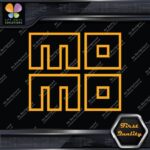 Compatible Momo Logo Square Hollow Racing Tuning JDM Logo Vinyl Decals Stickers - Image 7