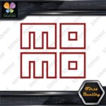 Compatible Momo Logo Square Hollow Racing Tuning JDM Logo Vinyl Decals Stickers - Image 9