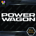 Compatible Power Wagon 2 Lines Trucks Logo Ram 1500 2500 Vinyl Decals Stickers