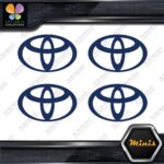 Compatible Toyota Oval Emblem Logo Pack of 4 MINI SIZE Decals Stickers Vinyl - Image 12