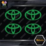 Compatible Toyota Oval Emblem Logo Pack of 4 MINI SIZE Decals Stickers Vinyl - Image 14