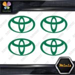 Compatible Toyota Oval Emblem Logo Pack of 4 MINI SIZE Decals Stickers Vinyl - Image 15