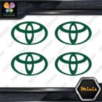 Compatible Toyota Oval Emblem Logo Pack of 4 MINI SIZE Decals Stickers Vinyl - Image 16
