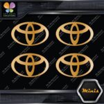 Compatible Toyota Oval Emblem Logo Pack of 4 MINI SIZE Decals Stickers Vinyl - Image 17
