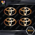 Compatible Toyota Oval Emblem Logo Pack of 4 MINI SIZE Decals Stickers Vinyl - Image 18