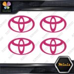 Compatible Toyota Oval Emblem Logo Pack of 4 MINI SIZE Decals Stickers Vinyl - Image 19