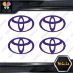 Compatible Toyota Oval Emblem Logo Pack of 4 MINI SIZE Decals Stickers Vinyl - Image 21