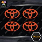 Compatible Toyota Oval Emblem Logo Pack of 4 MINI SIZE Decals Stickers Vinyl - Image 25