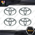 Compatible Toyota Oval Emblem Logo Pack of 4 MINI SIZE Decals Stickers Vinyl - Image 6