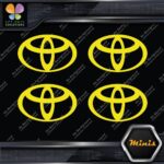 Compatible Toyota Oval Emblem Logo Pack of 4 MINI SIZE Decals Stickers Vinyl - Image 7