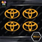 Compatible Toyota Oval Emblem Logo Pack of 4 MINI SIZE Decals Stickers Vinyl - Image 8