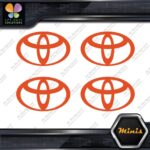 Compatible Toyota Oval Emblem Logo Pack of 4 MINI SIZE Decals Stickers Vinyl - Image 9