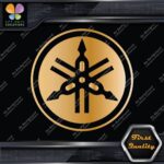 Compatible Yamaha Circle Tuning Fork Only Logo Music Vinyl Decals Stickers - Image 17