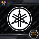 Compatible Yamaha Circle Tuning Fork Only Logo Music Vinyl Decals Stickers - Image 4