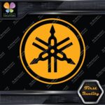 Compatible Yamaha Circle Tuning Fork Only Logo Music Vinyl Decals Stickers - Image 7