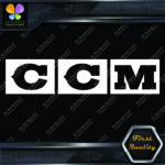 Compatible with CCM Letters Vintage Logo Sports Equipment Vinyl Decals Stickers - Image 5