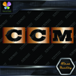 Compatible with CCM Letters Vintage Logo Sports Equipment Vinyl Decals Stickers - Image 9