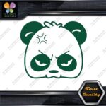 Panda Bear Head Face Angry Mad Sad Tuning Funny JDM Vinyl Decals Stickers - Image 12