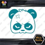 Panda Bear Head Face Angry Mad Sad Tuning Funny JDM Vinyl Decals Stickers - Image 16