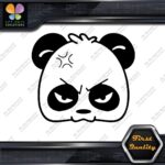 Panda Bear Head Face Angry Mad Sad Tuning Funny JDM Vinyl Decals Stickers - Image 3