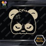 Panda Bear Head Face Angry Mad Sad Tuning Funny JDM Vinyl Decals Stickers - Image 24